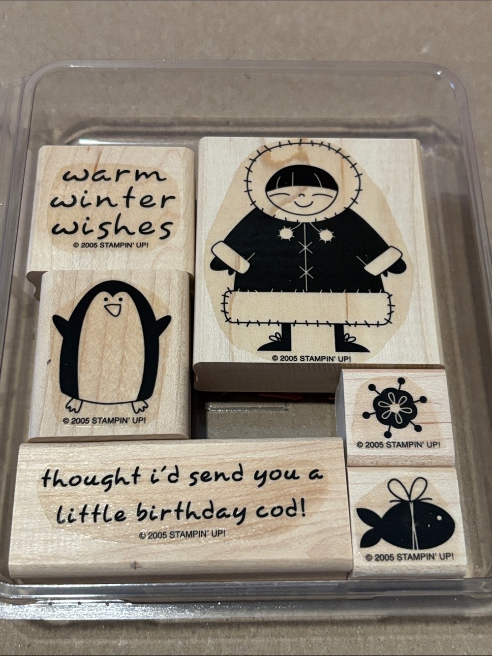 Stampin' Up! Vintage Stamp Set Polar Pals